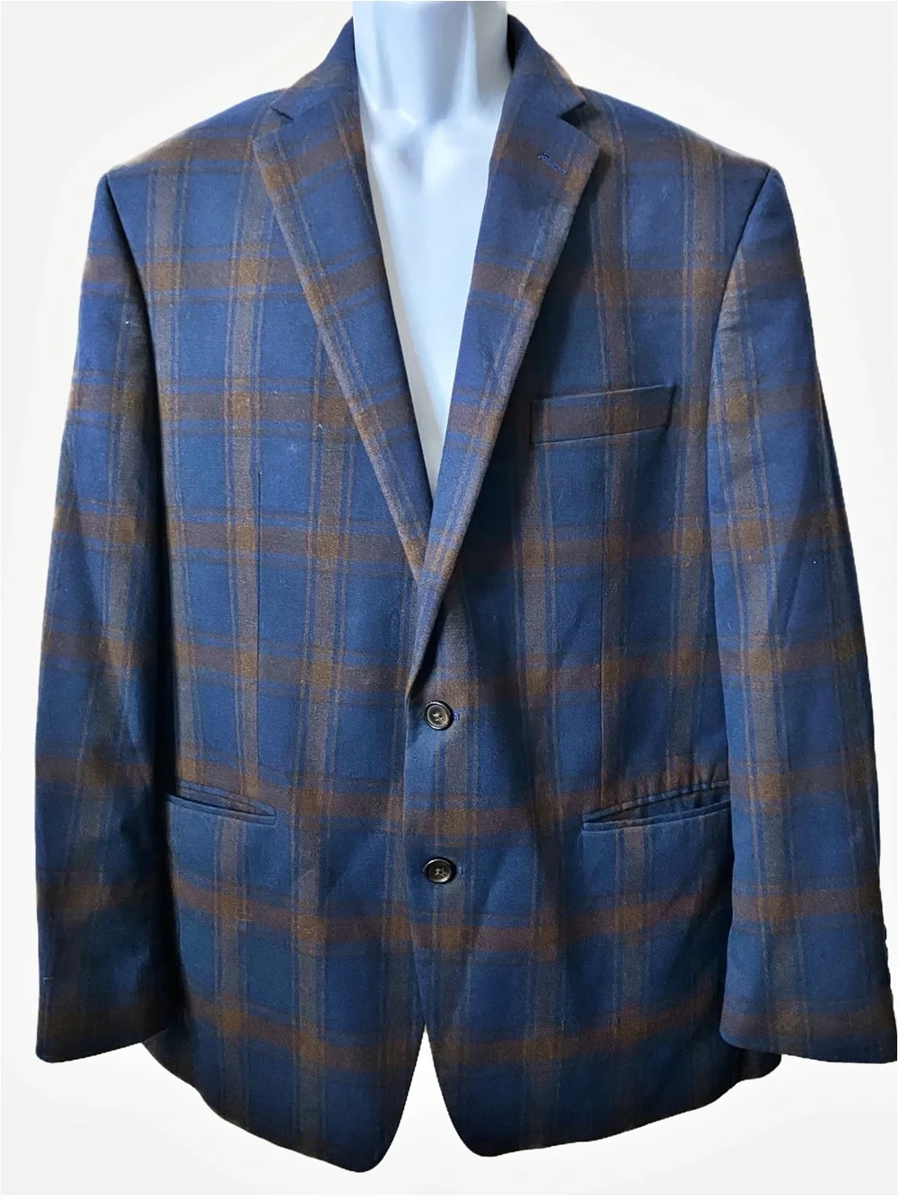 Lauren Ralph Lauren Preppy 2 button Blazer Plaid Cocktail Quiet Luxury